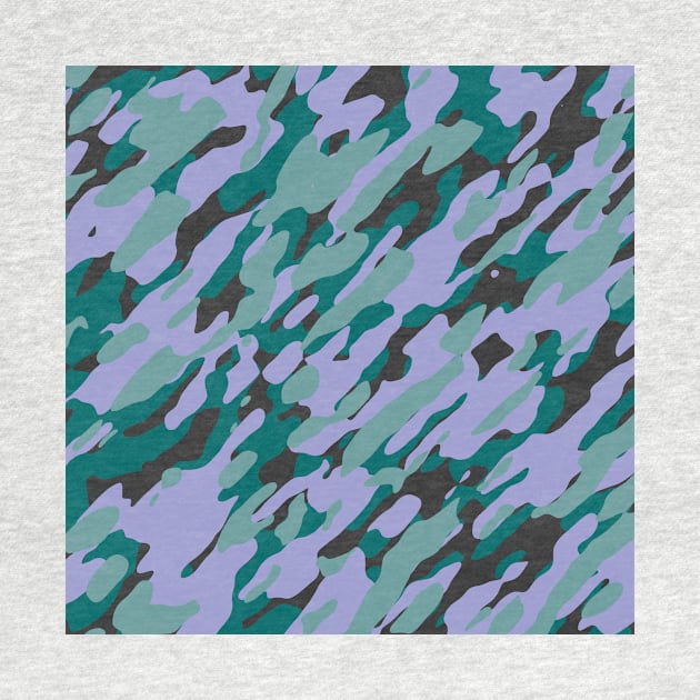 Teal Camouflage by Tshirtstory